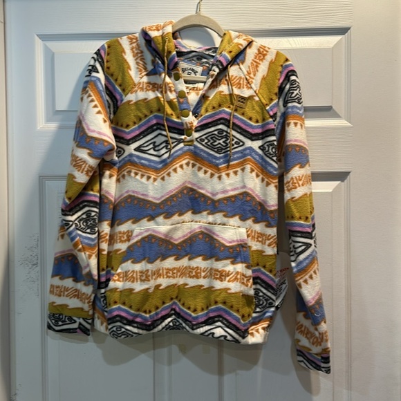 NWT! Billabong A/DIV Go Outdoors Fleece Half Snap Pullover Hoodie Jacket XL - Picture 2 of 8